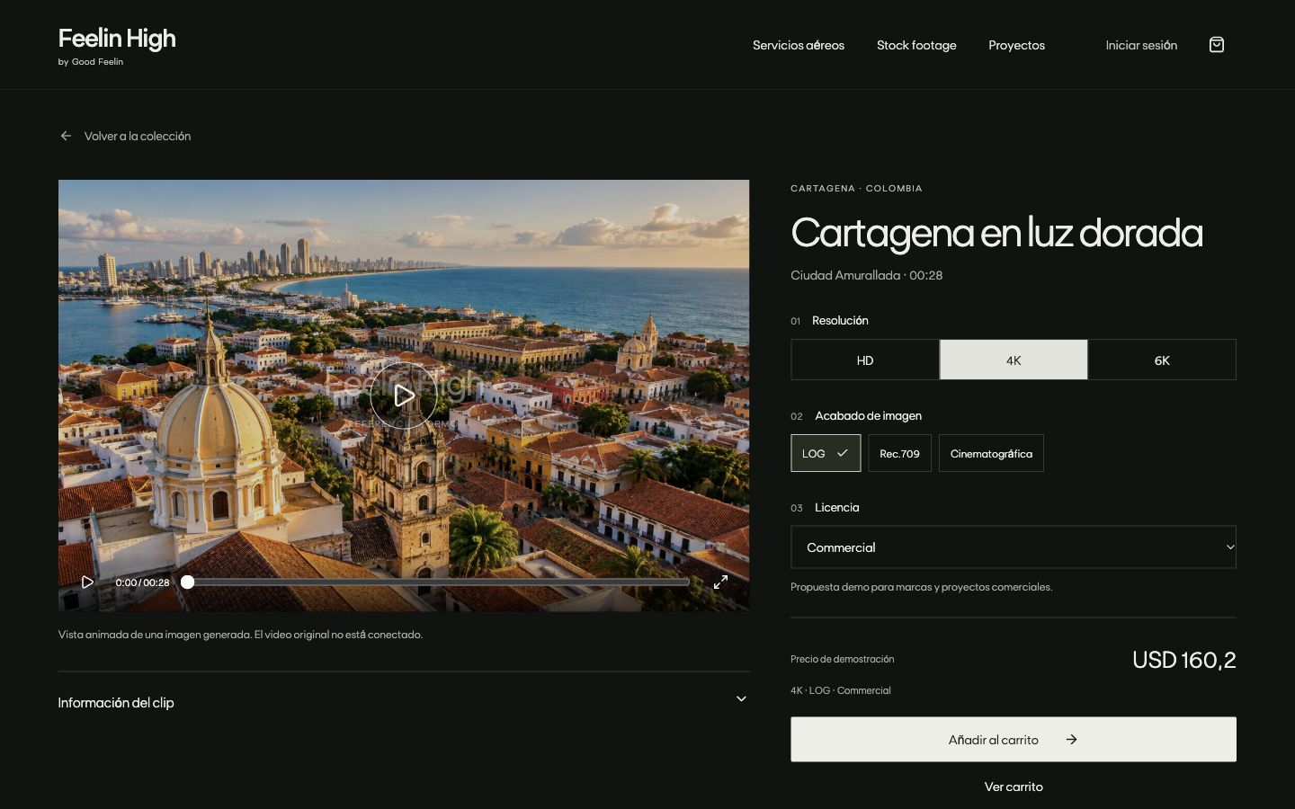 Clip selection — Design prototype · sample content