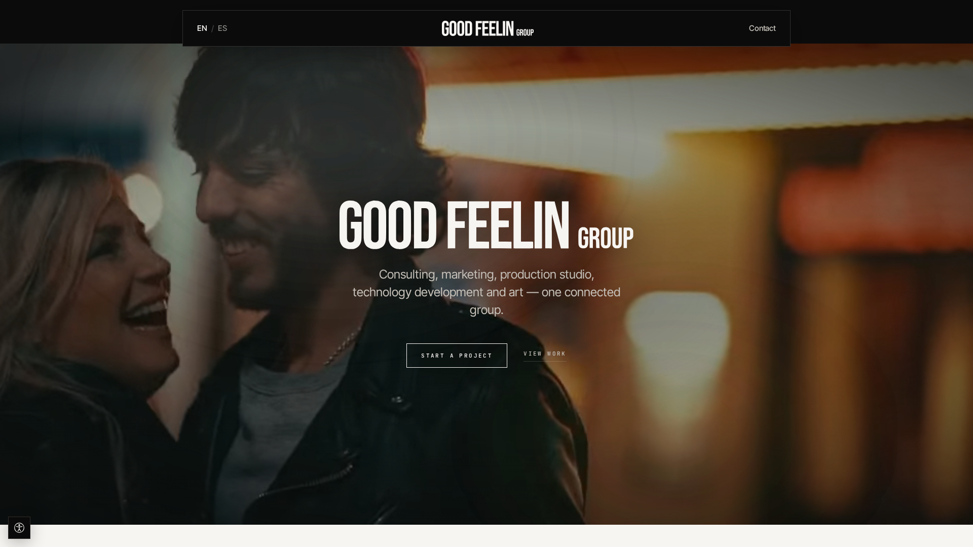 Good Feelin Group desktop website capture